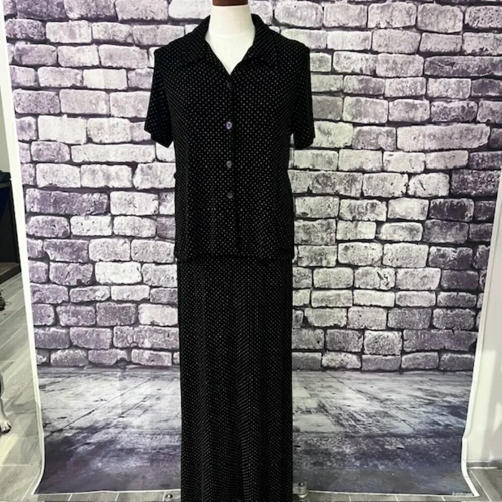 Ronni Nicole Black & White Matching Dress & Jacket Size 10 - Picture 2 of 11